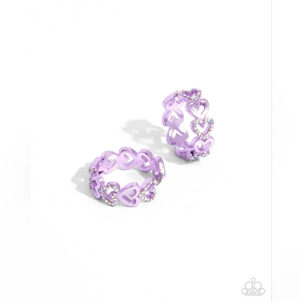Historic Hearts Hoop Earrings